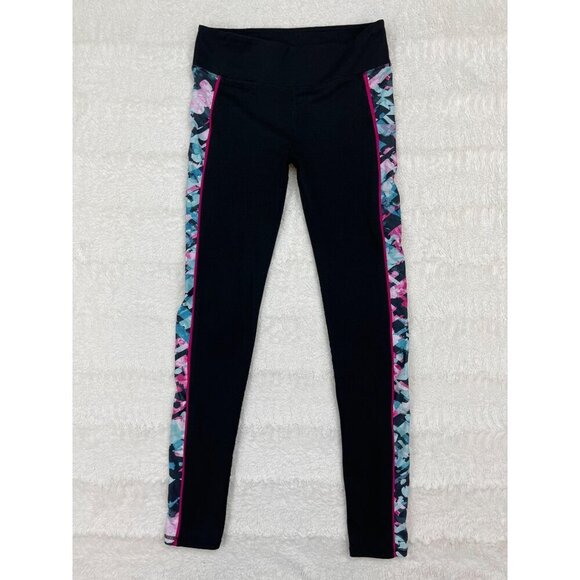 Fabletics PowerHold Mid-Rise Leggings Small Side Stripe - Picture 1 of 6